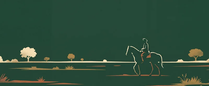 A lone horseman on the Sandal Bar plain